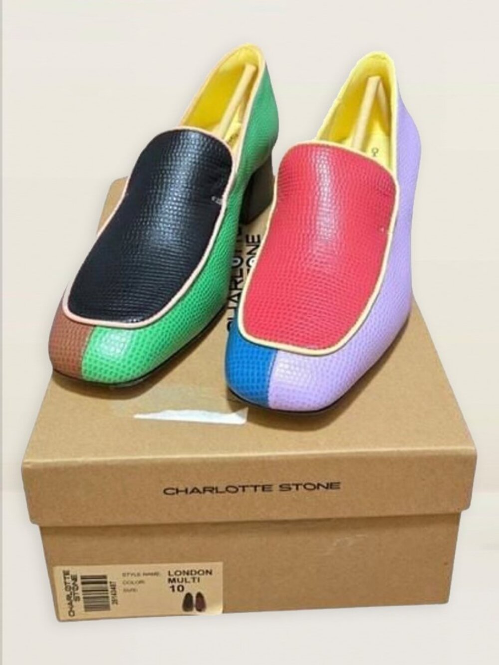 CHARLOTTE STONE Multicolored London Loafer Pumps  *DISCONTINUED* - Size 10